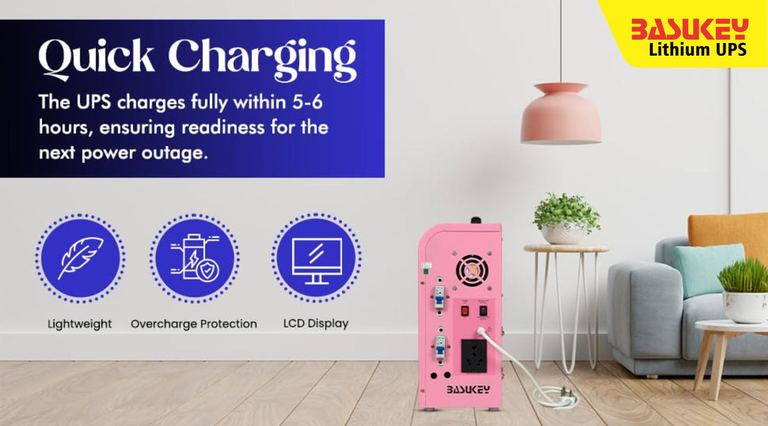 Instant Power Backup with Basukey Lithium UPS